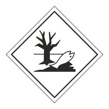 Знак перевозки опасных грузов «Вещество, опасное для окружающей среды» (пленка, 100х100 мм)